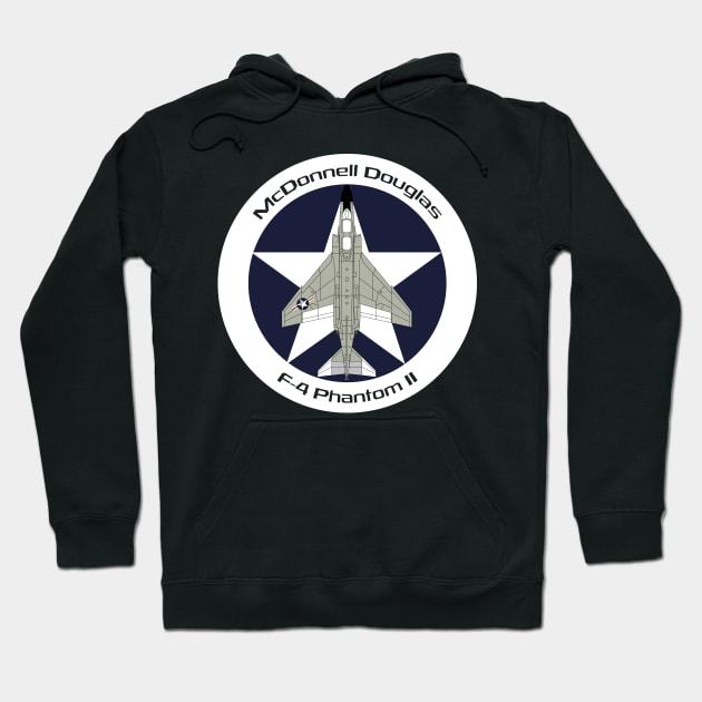 McDonnell Douglas F-4 Phantom II (US Navy/Marines) Hoodie by BearCaveDesigns